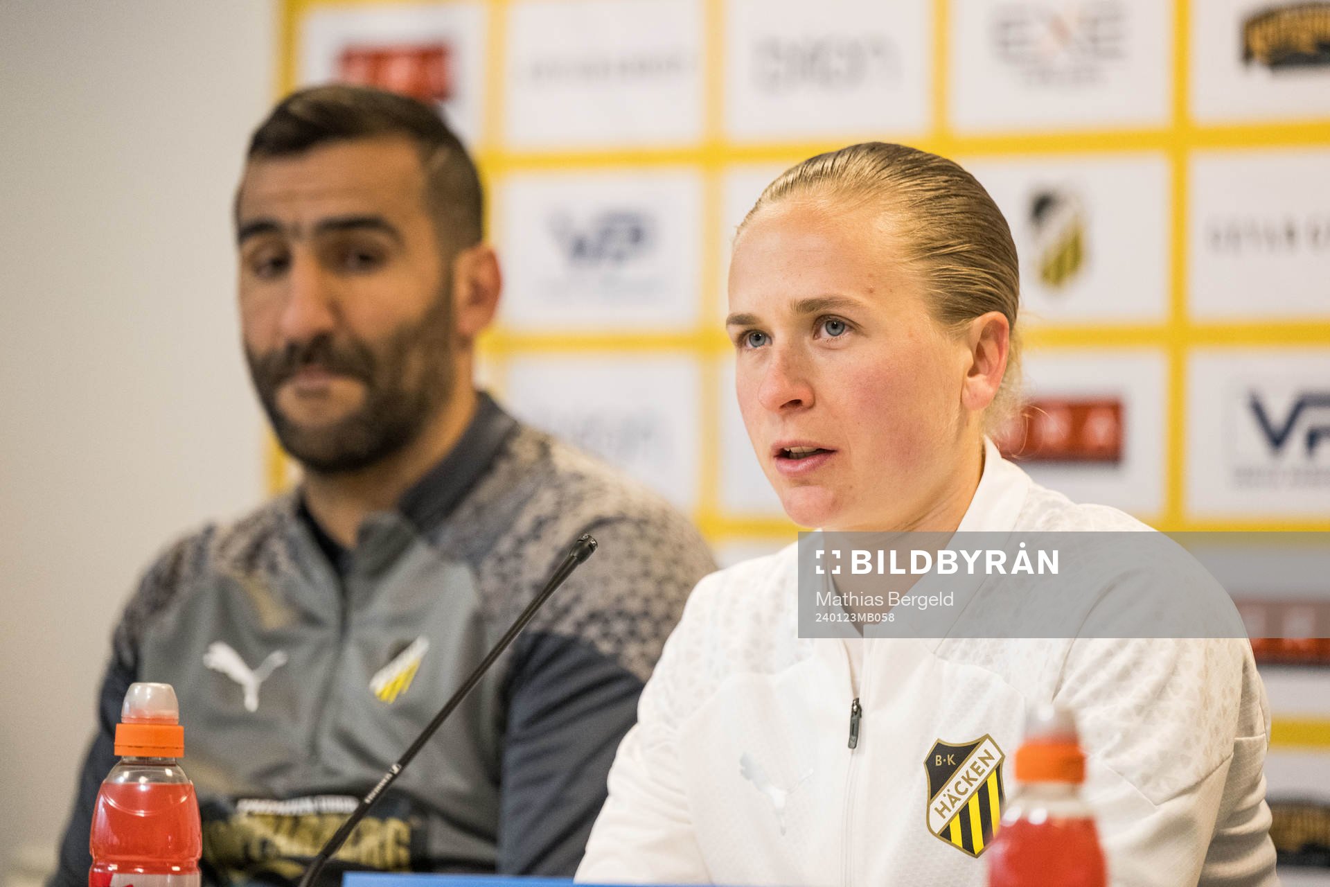 Head coach Mak Lind and Filippa Curmark of Häcken