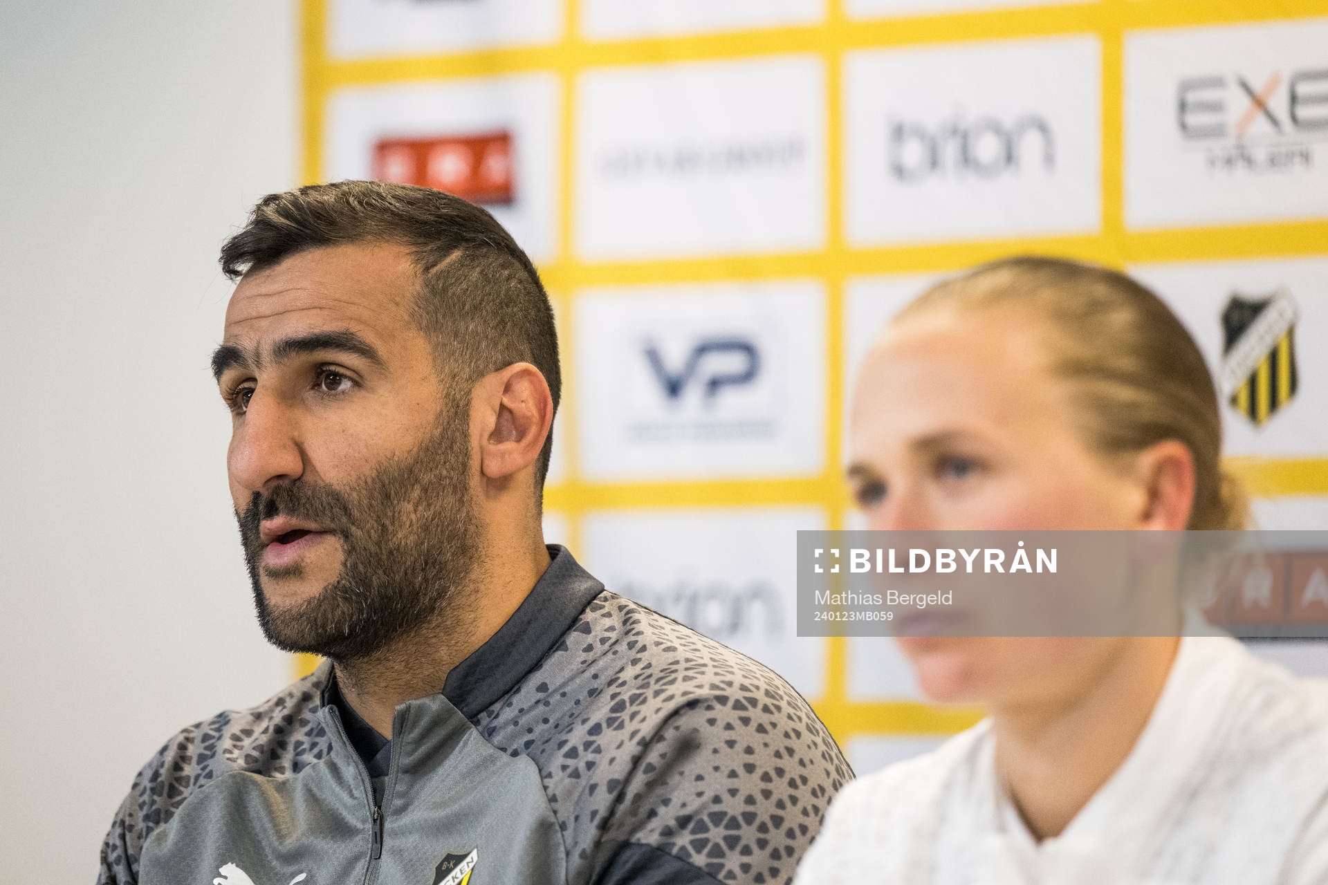 Head coach Mak Lind and Filippa Curmark of Häcken