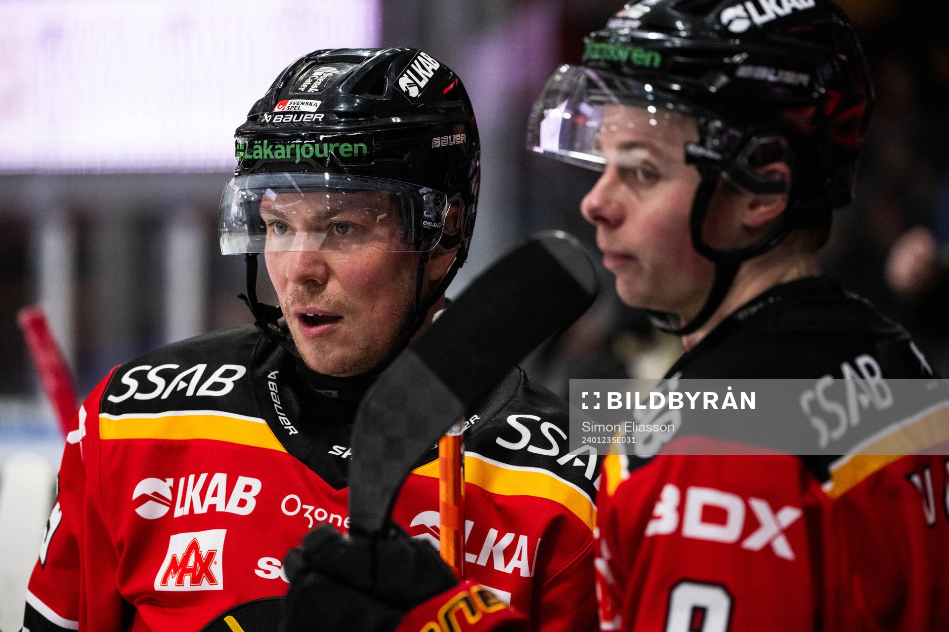 Luleås Erik Gustafsson och Ludvig Jansson