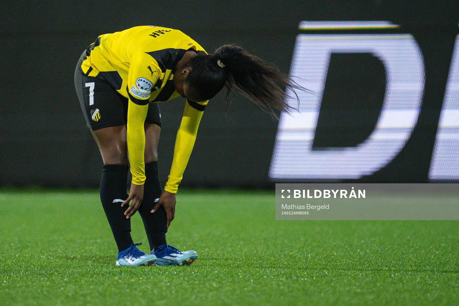 Monica Jusu Bah of Häcken looks dejected