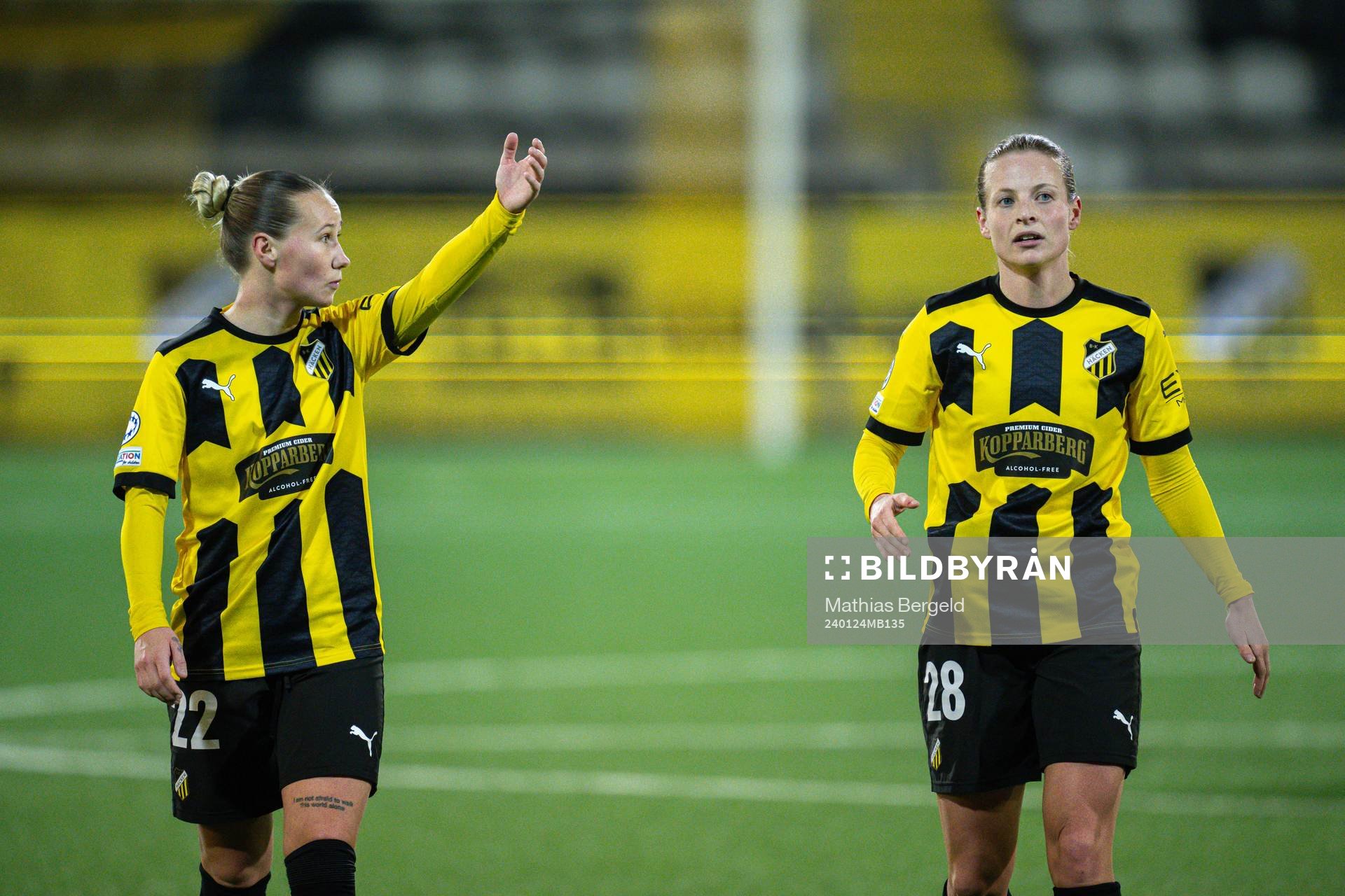 Marika Bergman Lundin and Anna Anvegård of Häcken