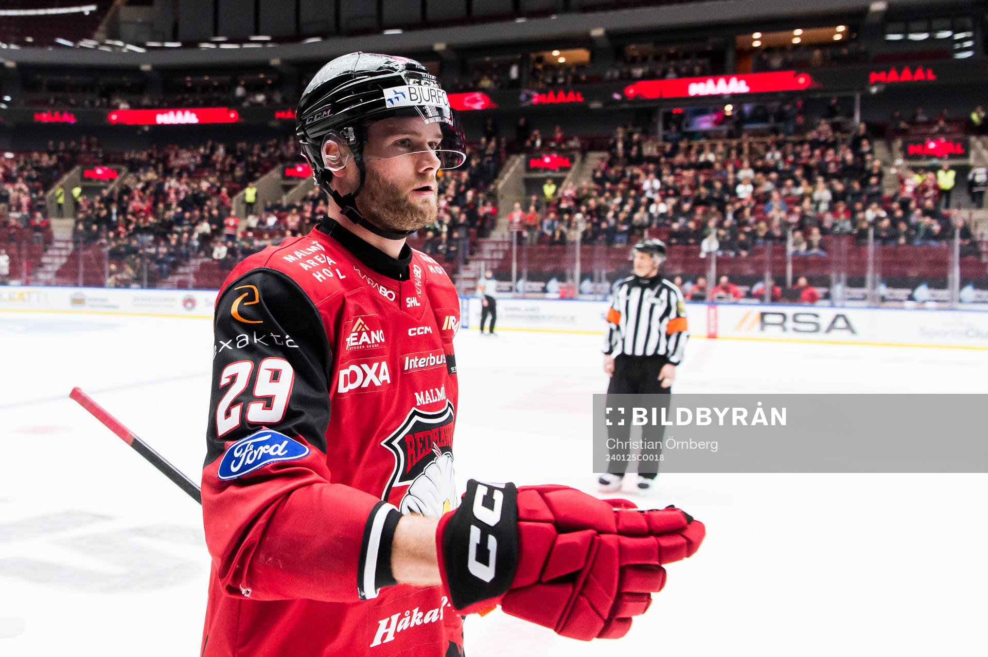 Malmö Redhawks Kim Rosdahl jublar