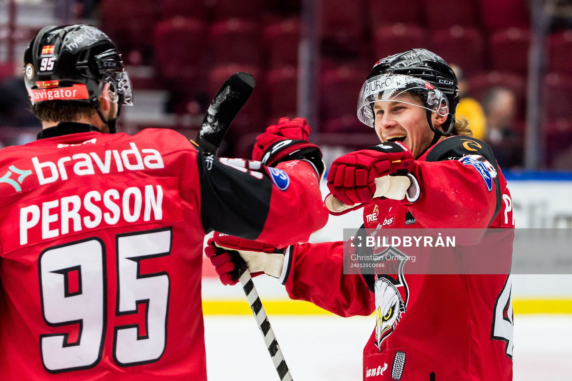 Malmö Redhawks Lauri Pajuniemi jublar