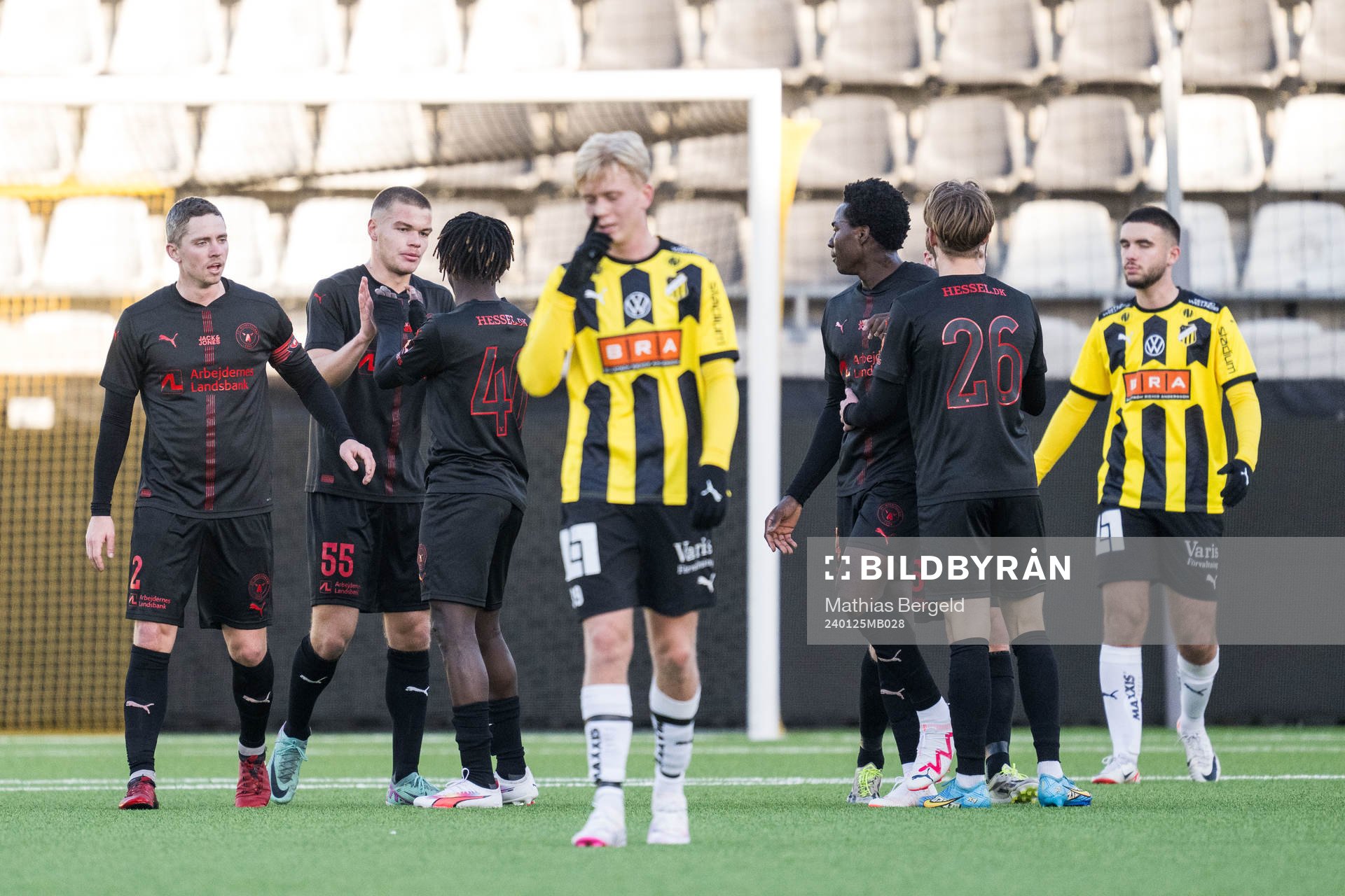 Midtjyllands André Rømer, Victor Bak, Alamara Djabi och