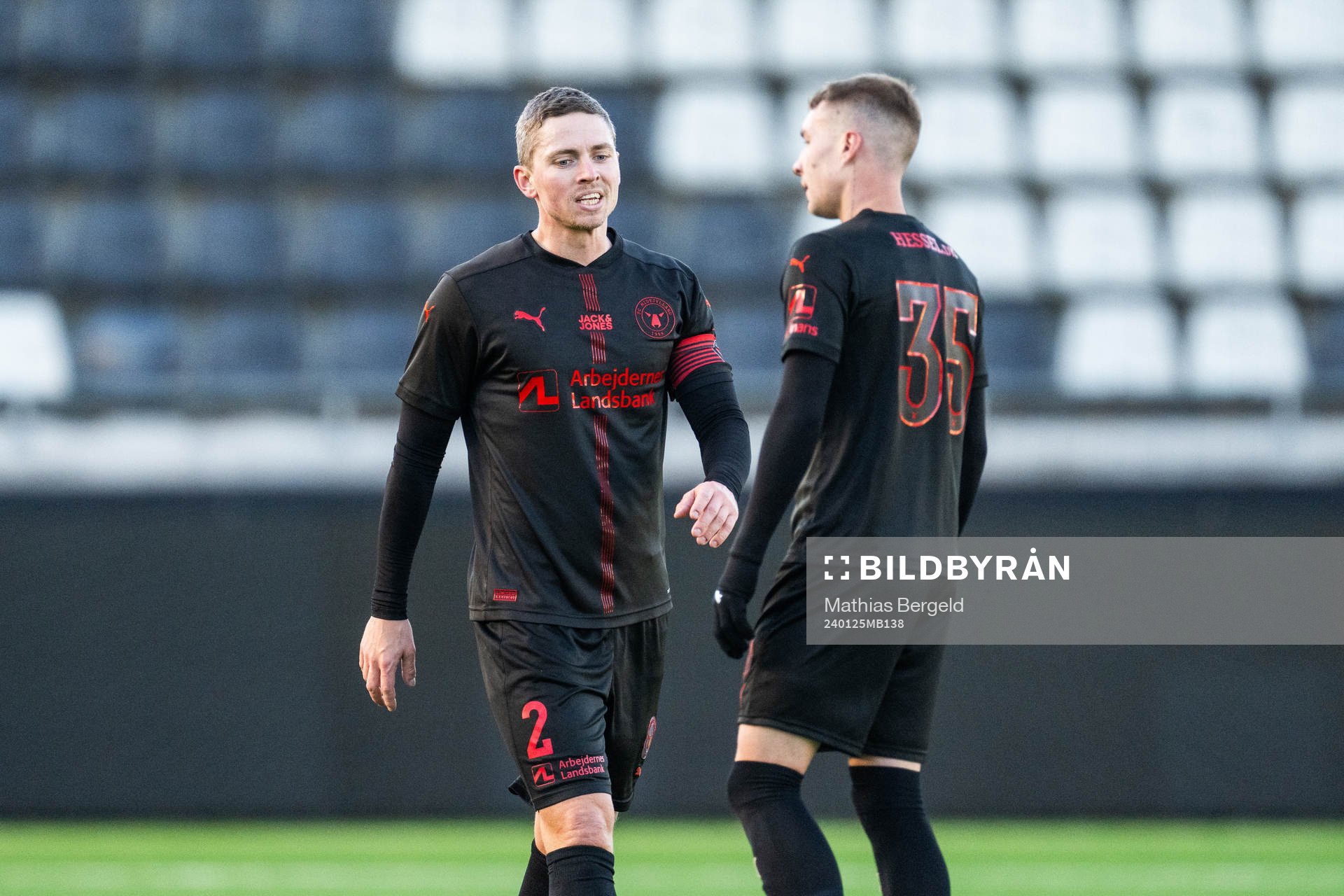 Midtjyllands André Rømer och Rigon Matos Charles
