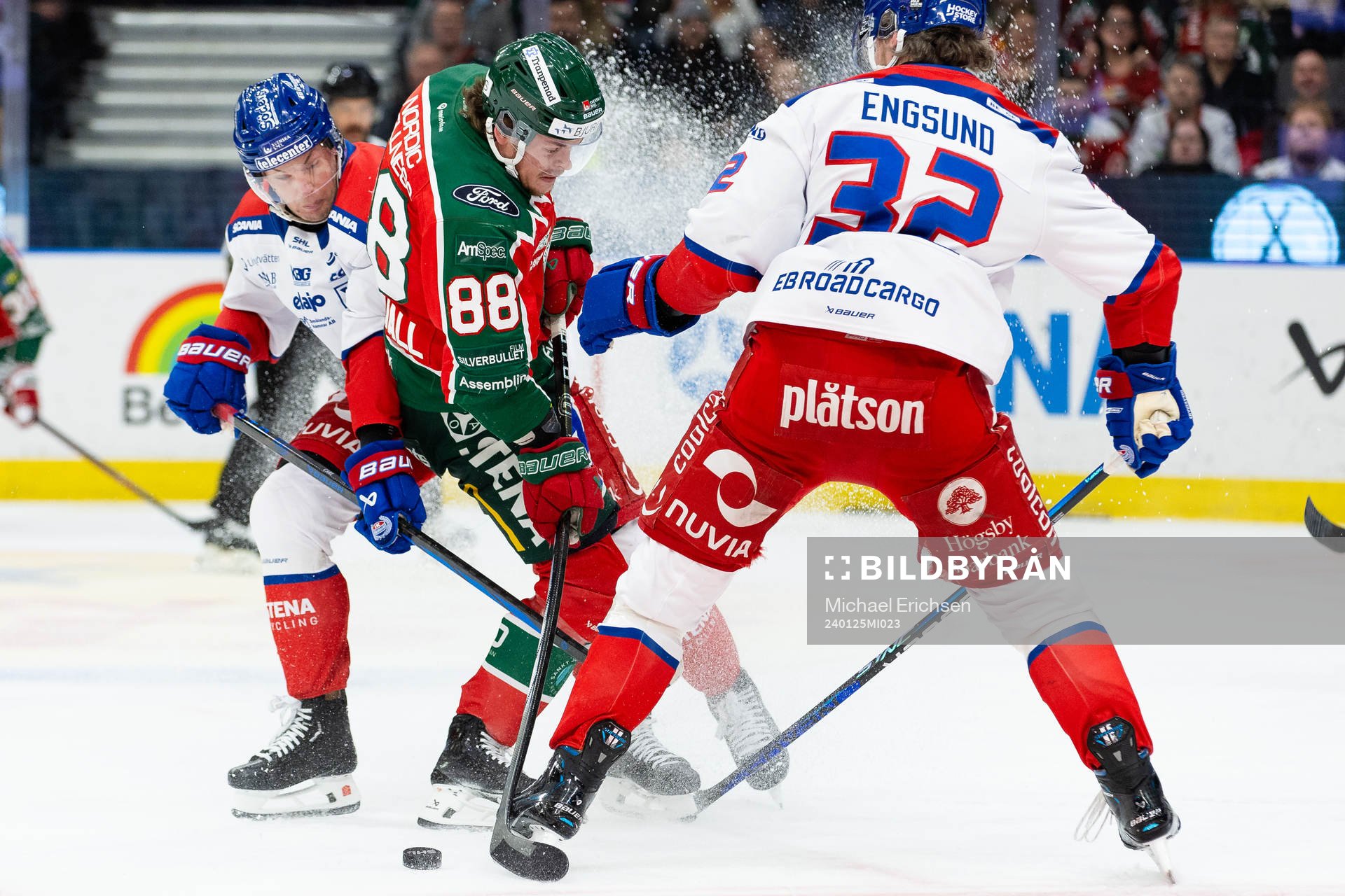 Oskarshamns Jonas Engström och Oscar Engsund mot