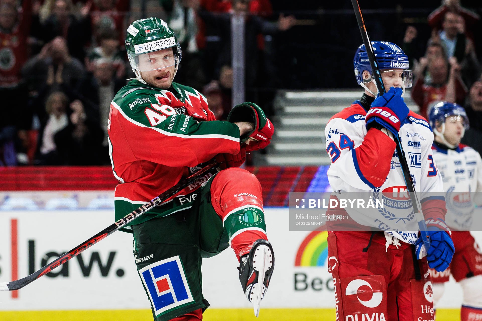 Frölundas Carl Klingberg jublar