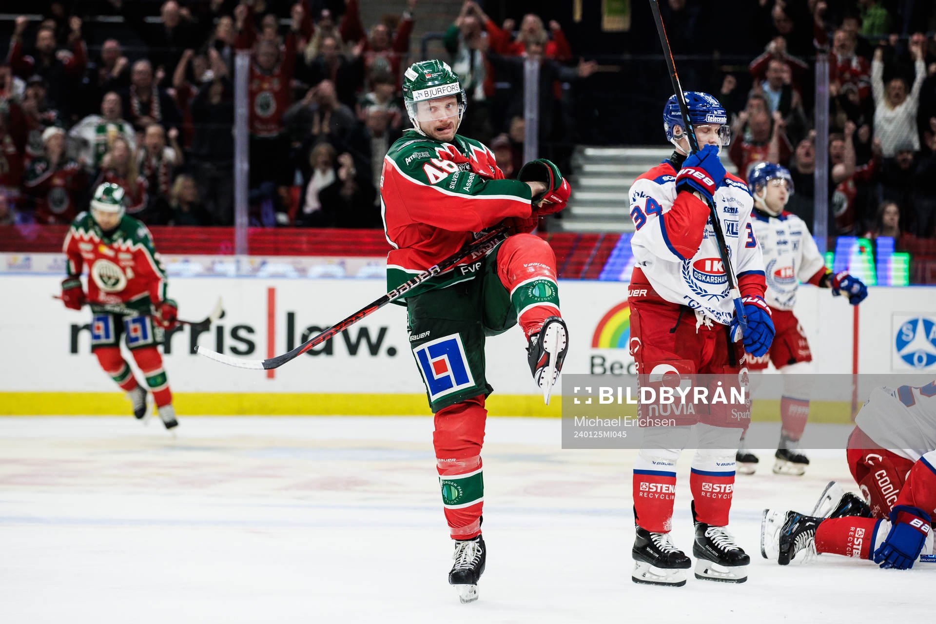 Frölundas Carl Klingberg jublar