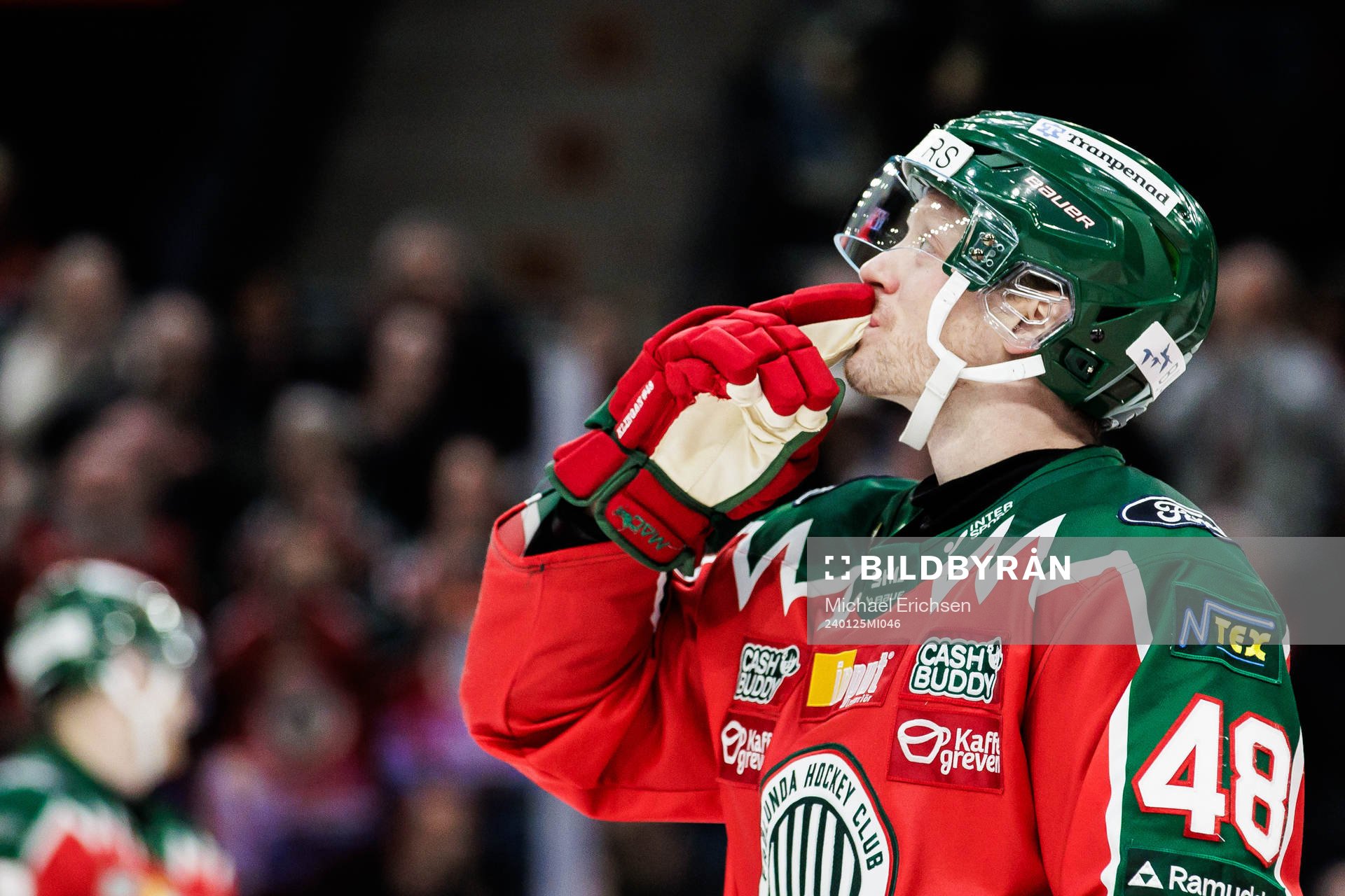 Frölundas Carl Klingberg jublar