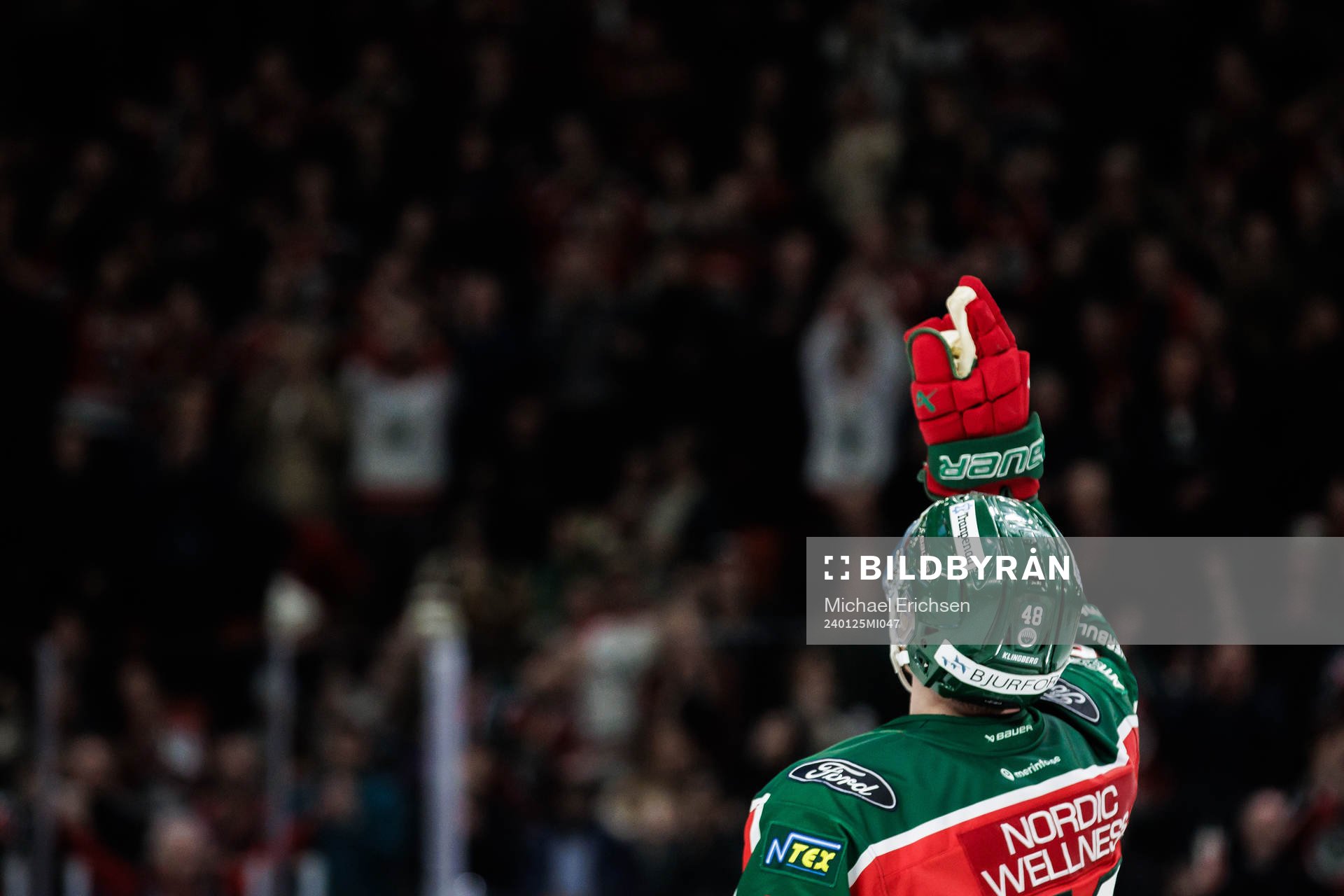 Frölundas Carl Klingberg jublar