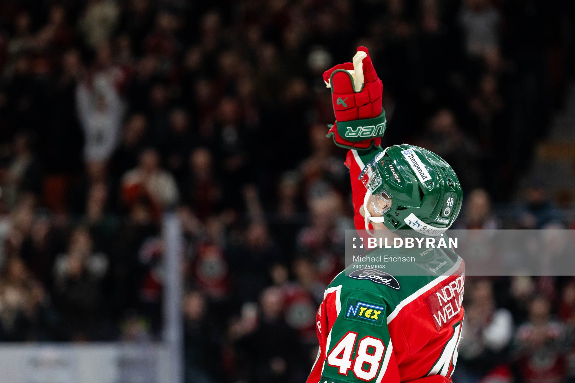 Frölundas Carl Klingberg jublar