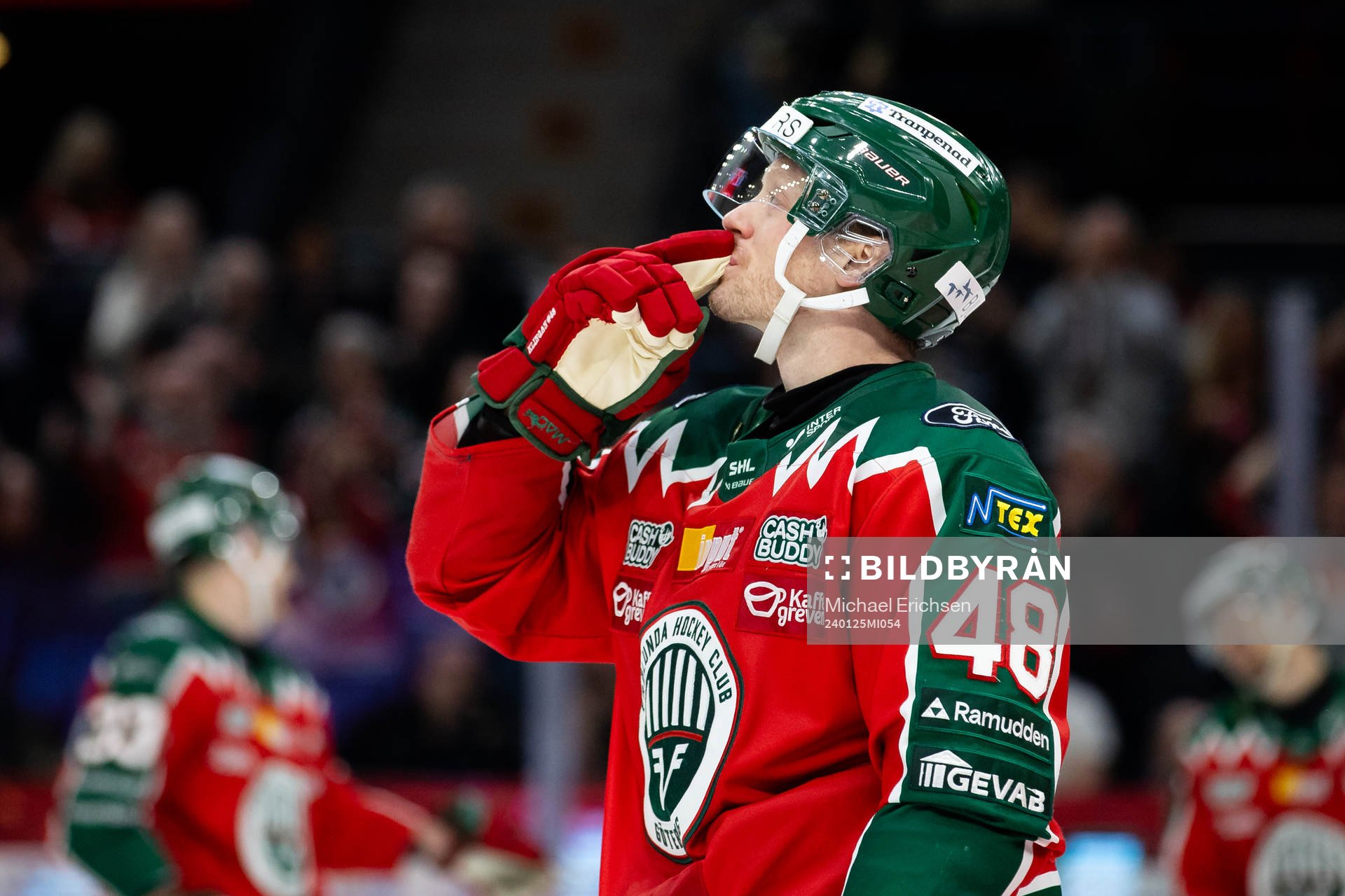 Frölundas Carl Klingberg jublar