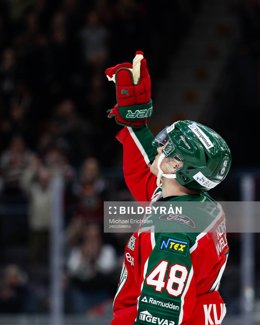Frölundas Carl Klingberg jublar