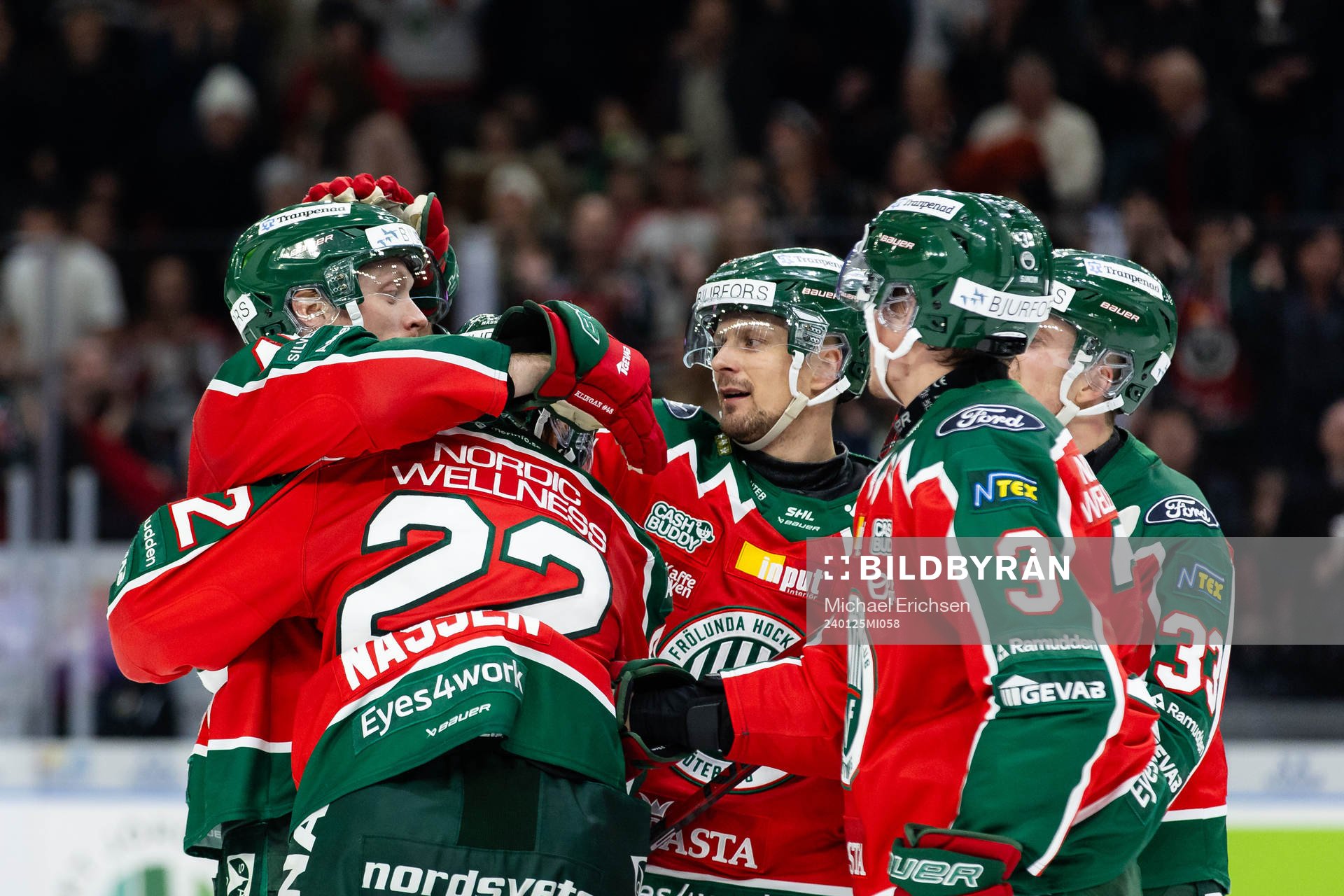 Frölundas Carl Klingberg jublar