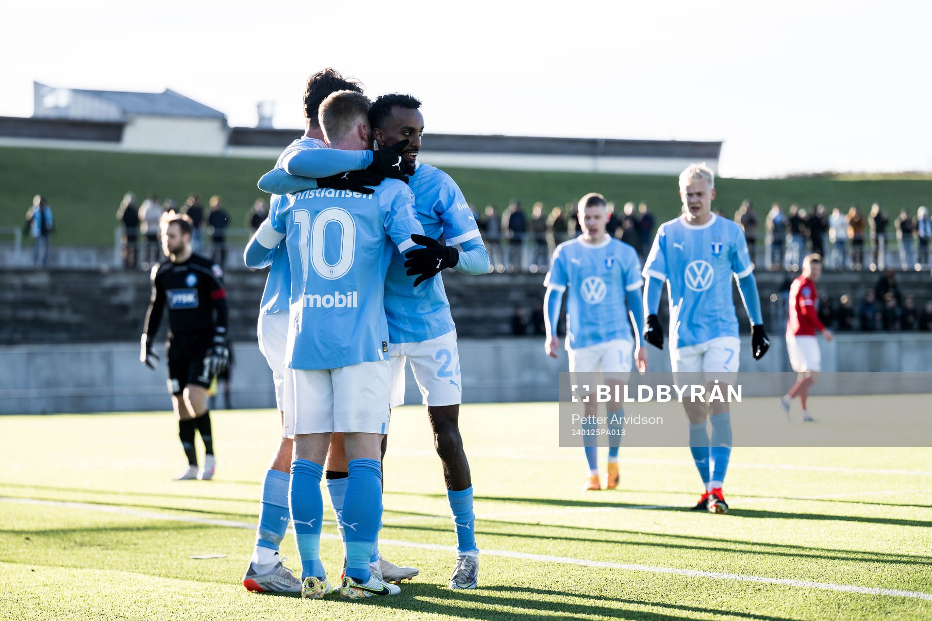 Malmö FFs Anders Christiansen, Stefano Vecchia och Taha