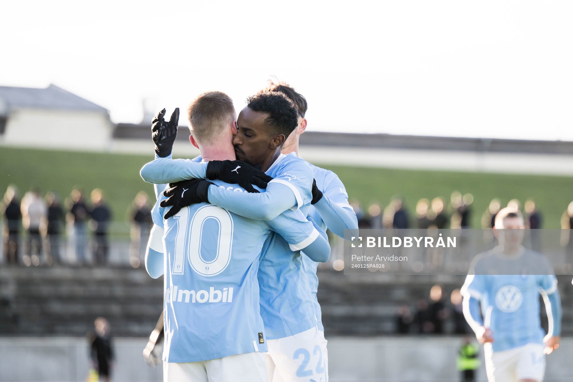 Malmö FFs Anders Christiansen och Taha Ali jublar