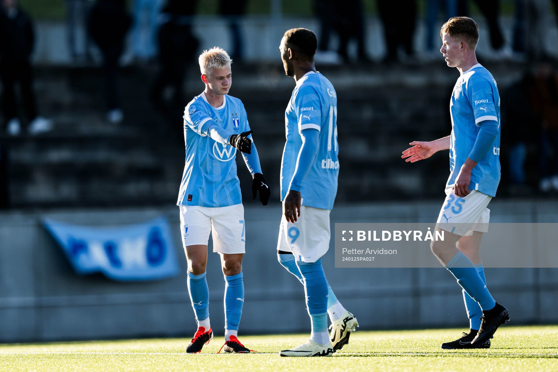 Malmö FFs Otto Rosengren, Derek Cornelius och Nils