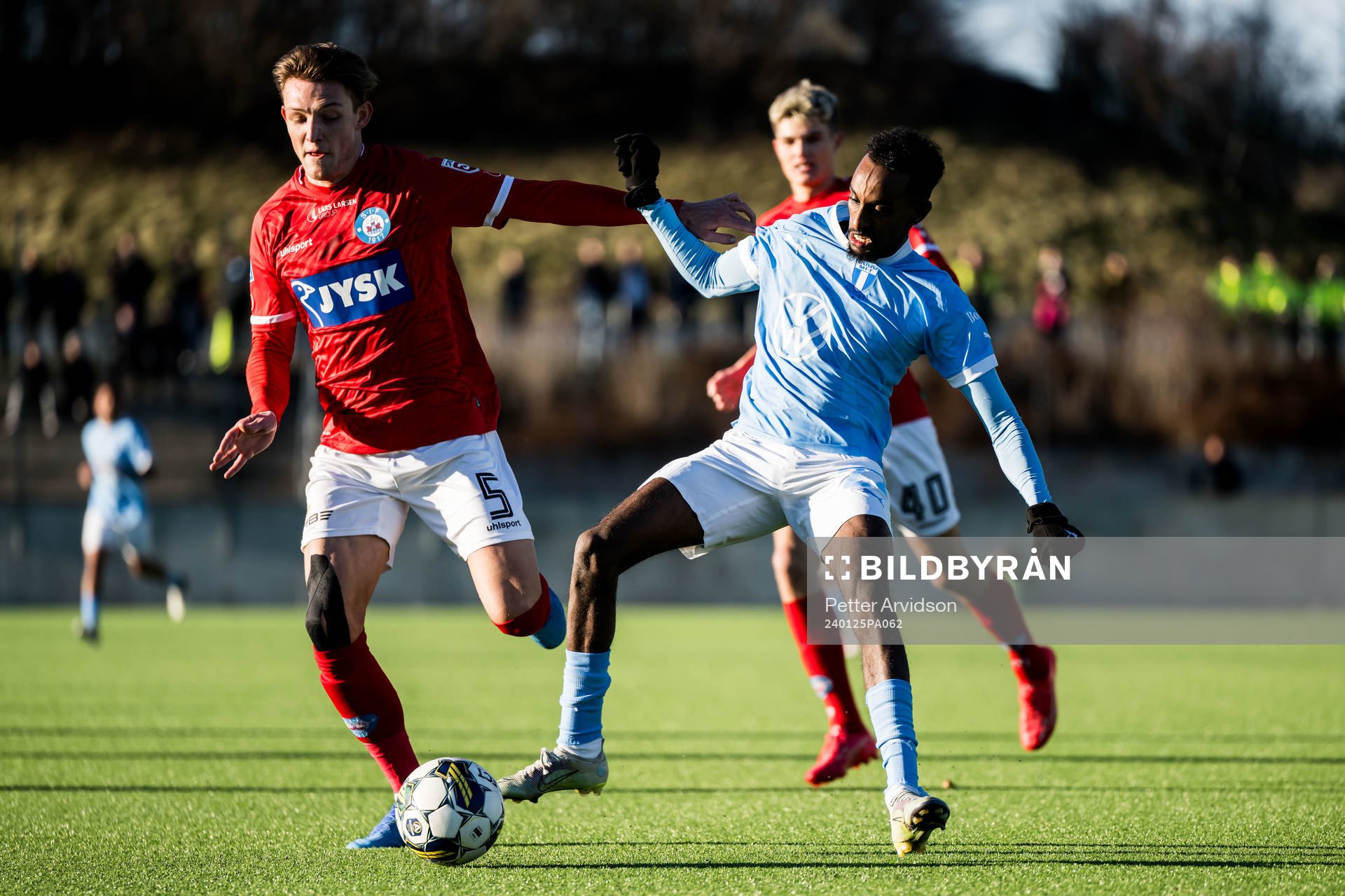 Silkeborgs Oliver Sonne och Malmö FFs Taha Ali
