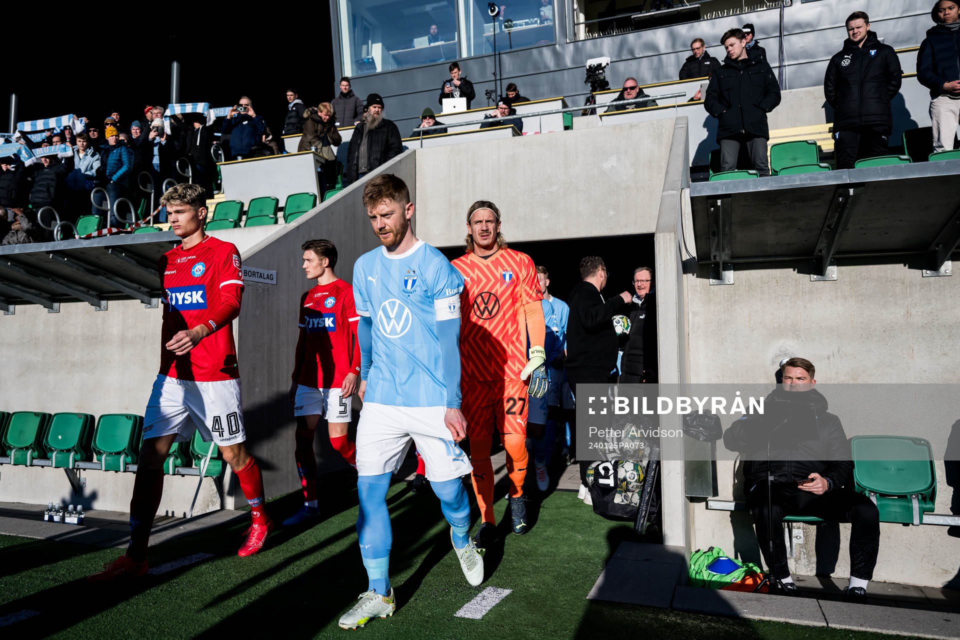 Malmö FFs Anders Christiansen och målvakt Johan Dahlin
