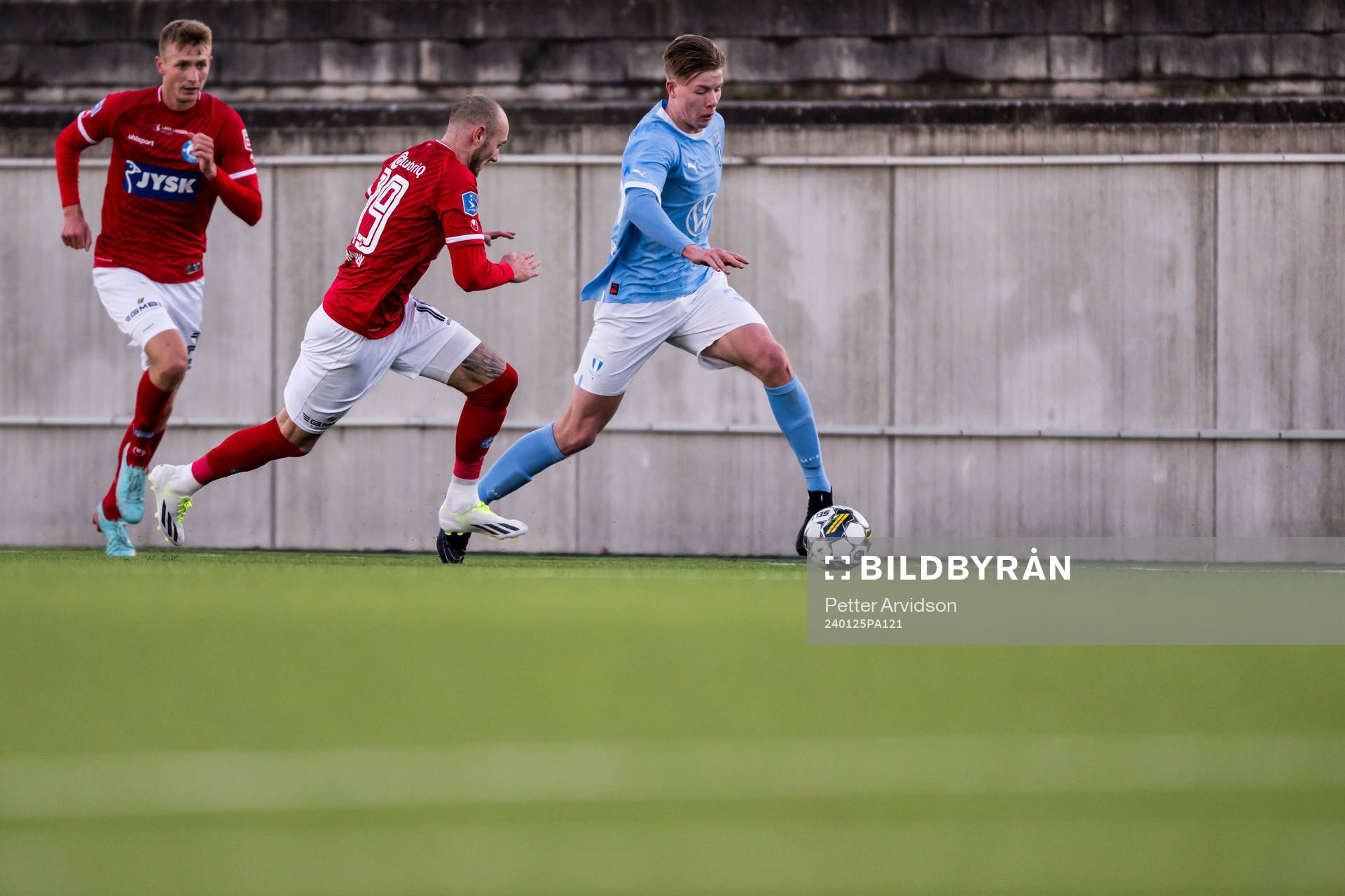 Silkeborgs Jens Martin Gammelby och Oliver Sonne och Malmö