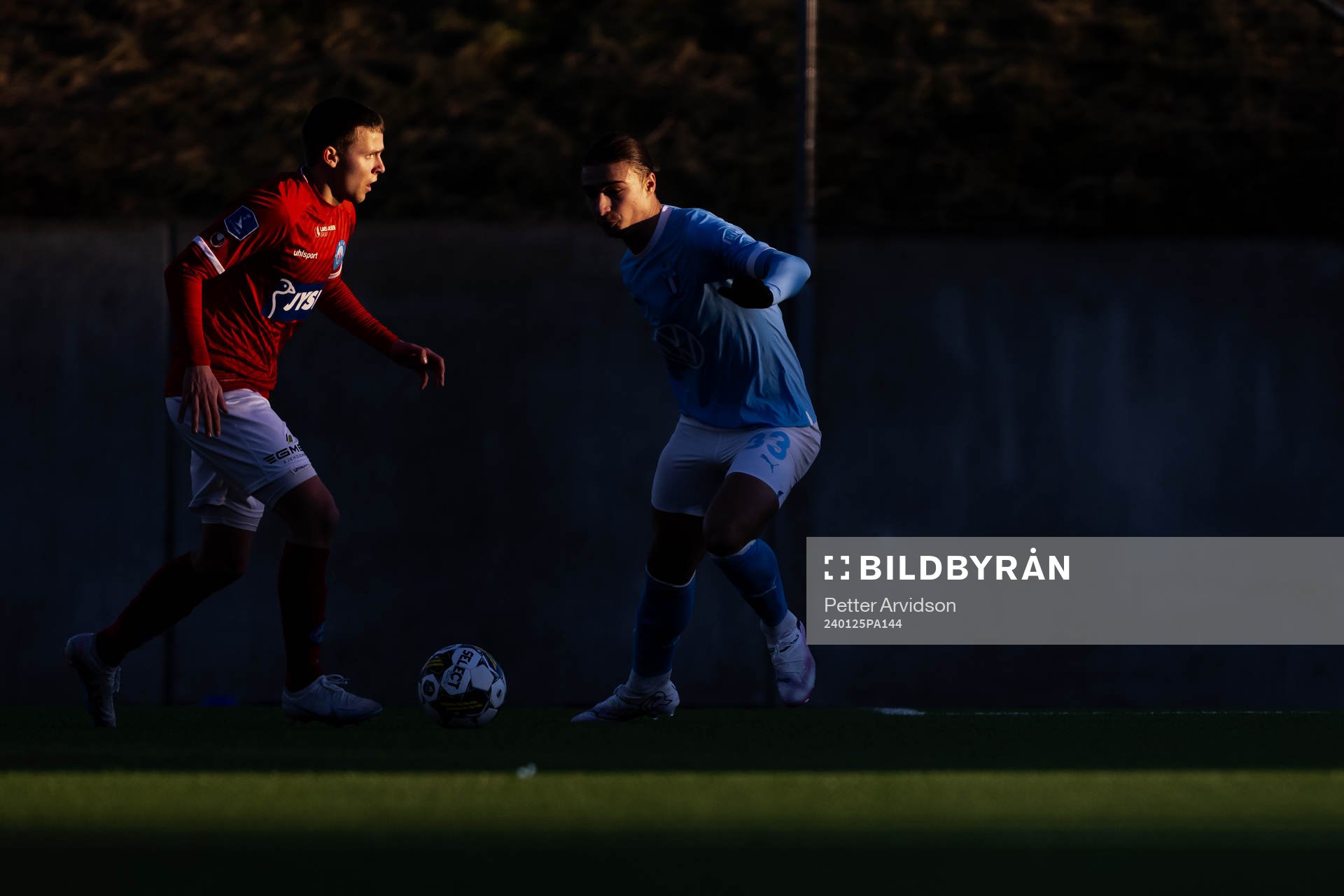 Silkeborgs Anders Dahl och Malmö FFs Elison Makolli