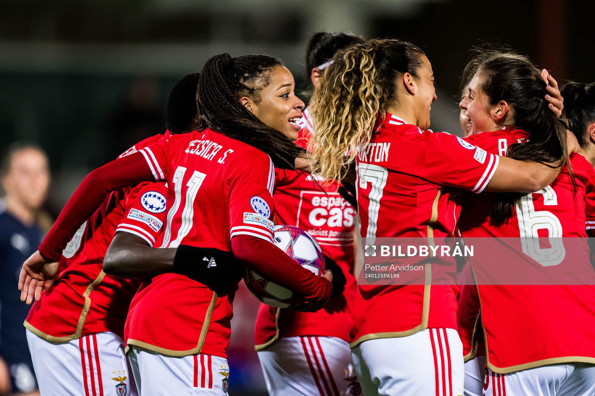 Jéssica Silva of Benfica celebrates