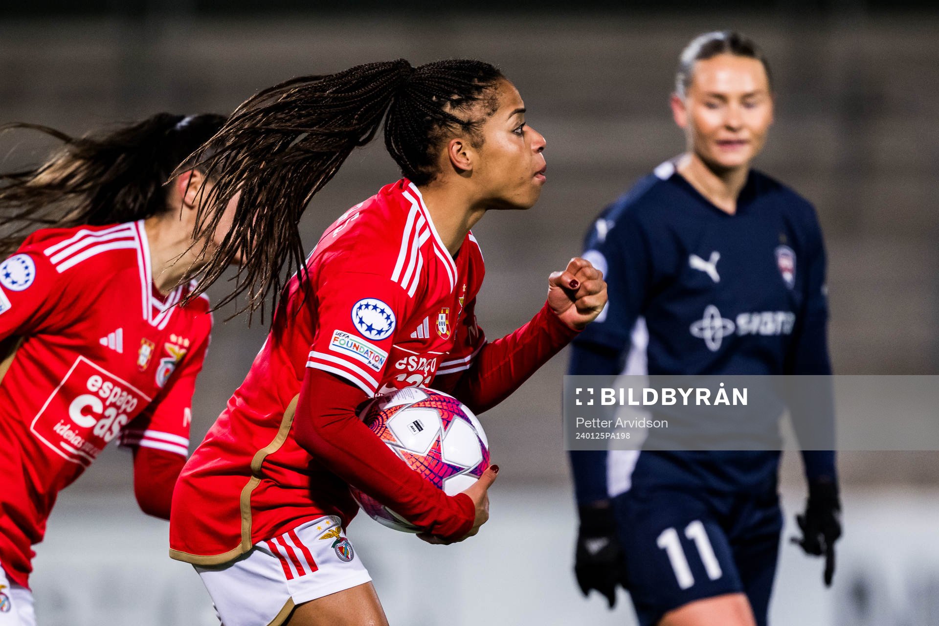 Jéssica Silva of Benfica celebrates