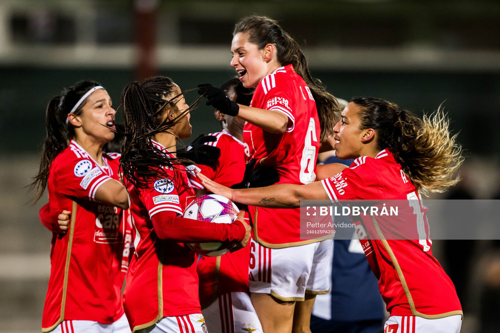 Jéssica Silva of Benfica celebrates