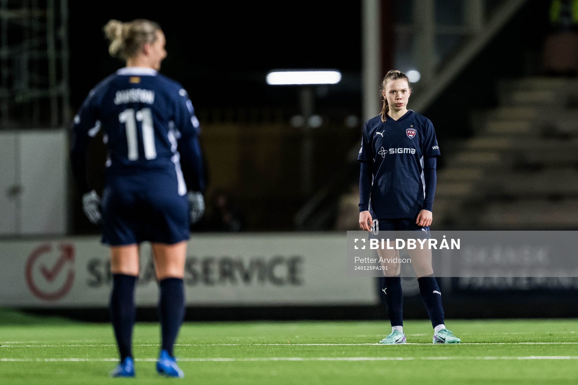 Bea Sprung of FC Rosengård looks dejected