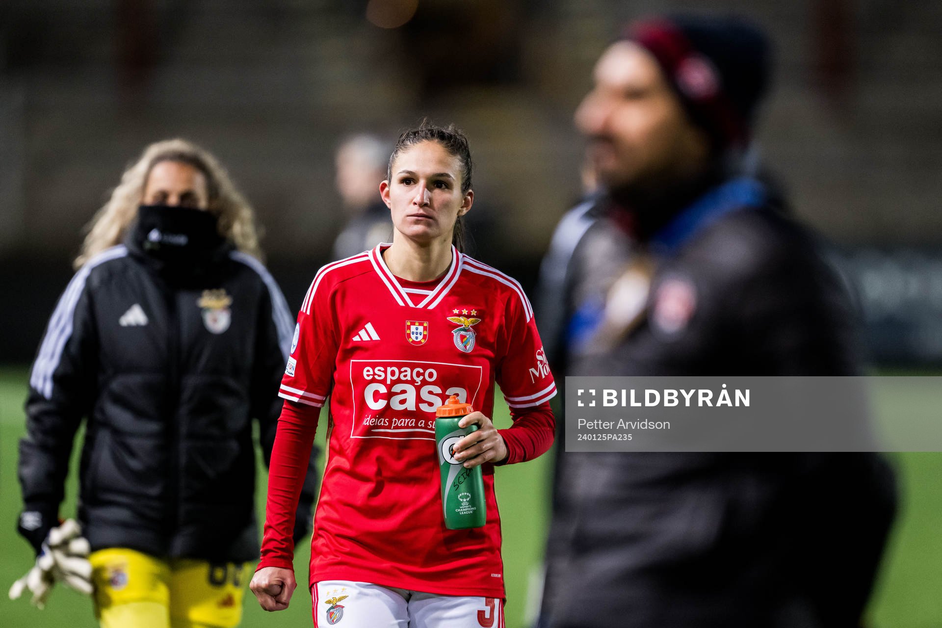 Ana Seica of Benfica looks dejected