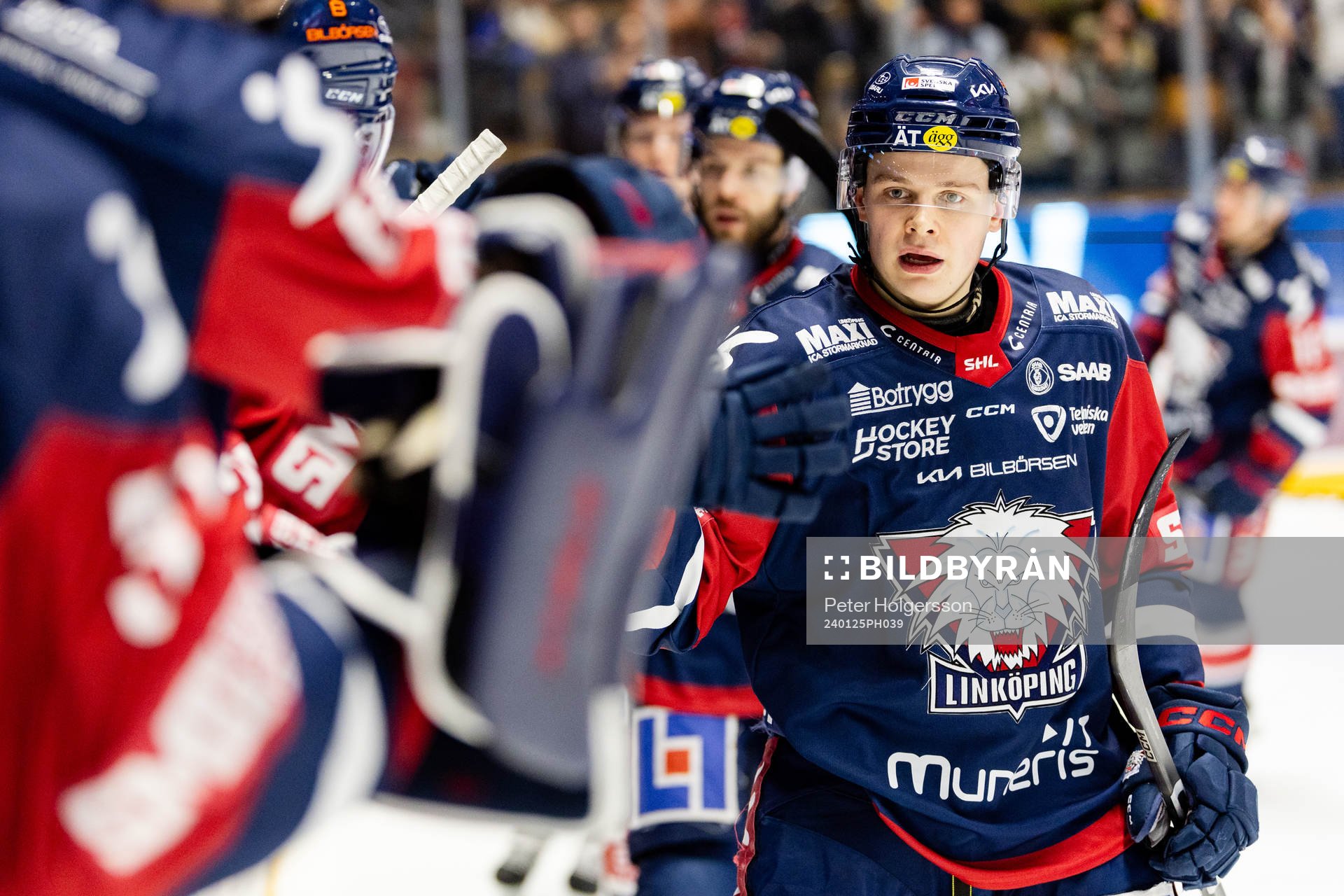 Linköpings Mattias Hävelid jublar