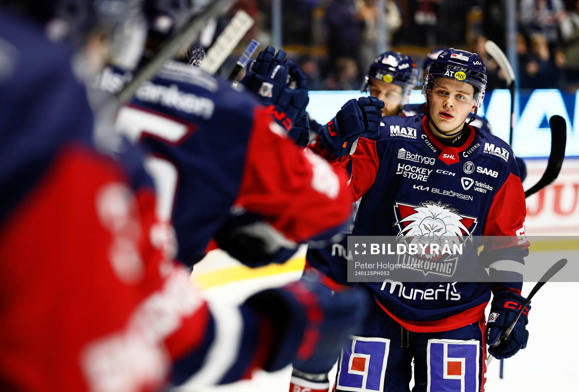 Linköpings Mattias Hävelid jublar
