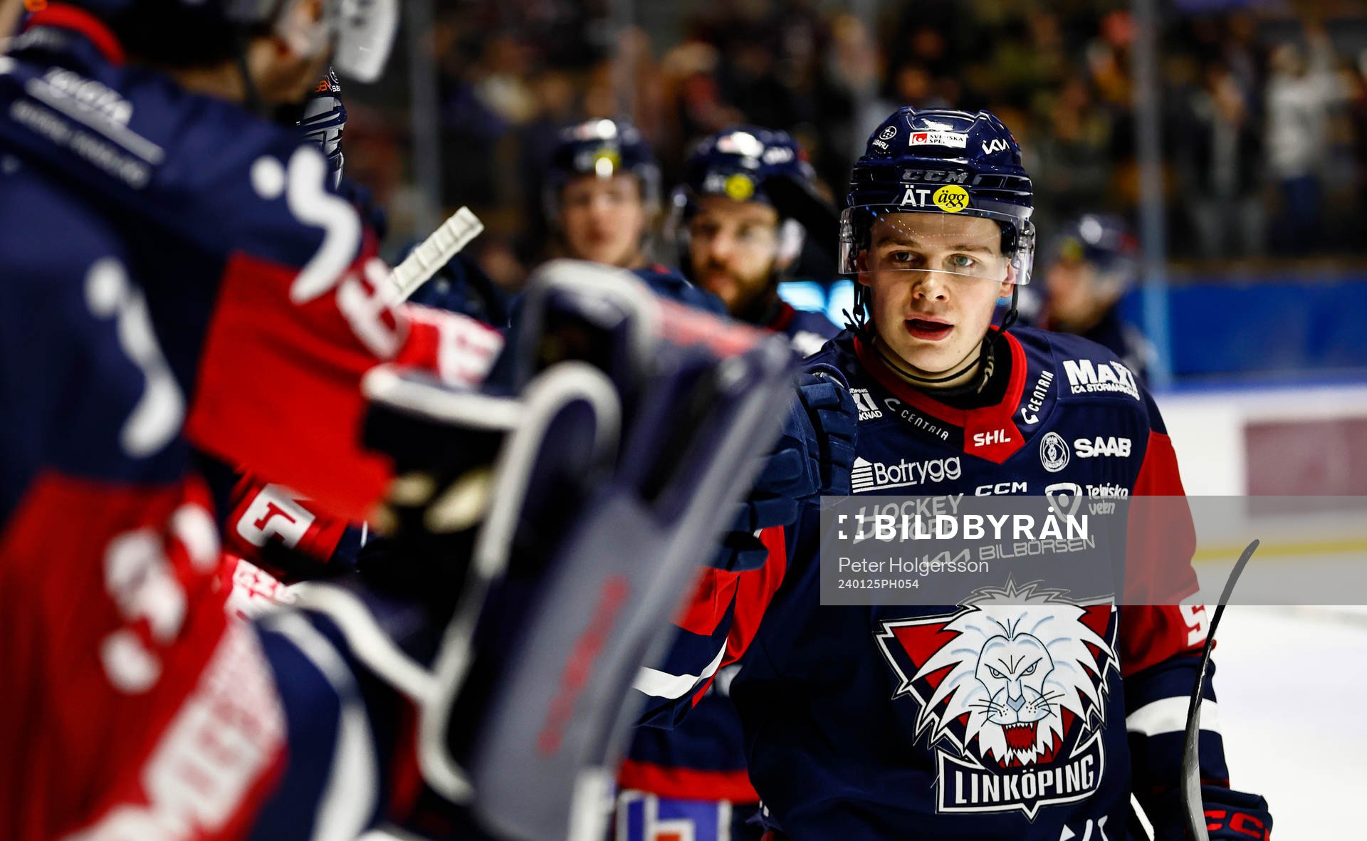 Linköpings Mattias Hävelid jublar