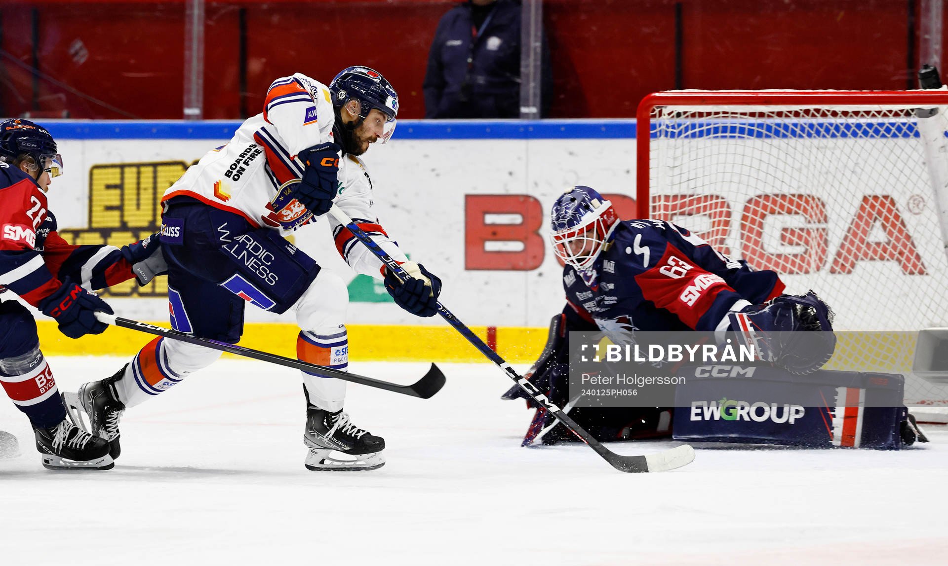 Mål 1-2 av Växjös Tobias Rieder förbi Linköpings
