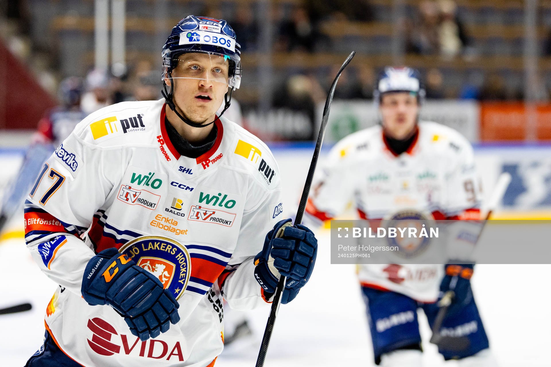 Växjös Gabriel Carlsson jublar