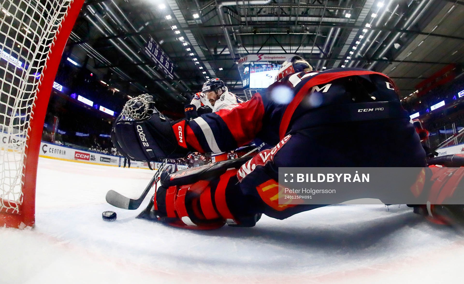 Mål 1-2 av Växjös Tobias Rieder  förbi Linköpings