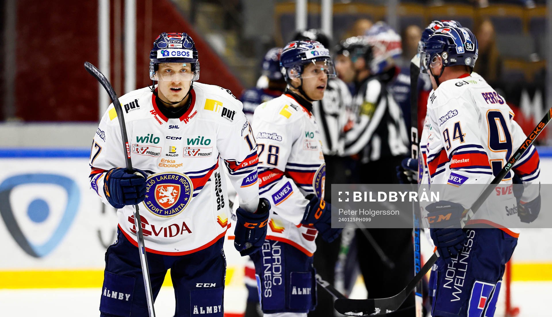 Växjös Gabriel Carlsson jublar