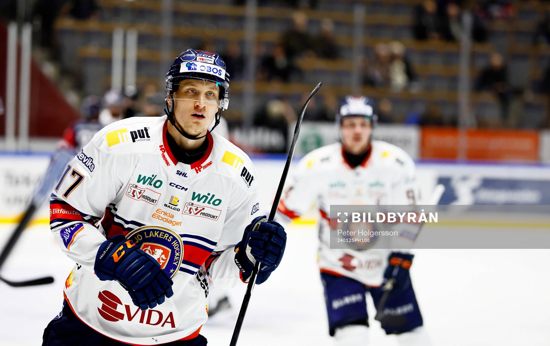 Växjös Gabriel Carlsson jublar
