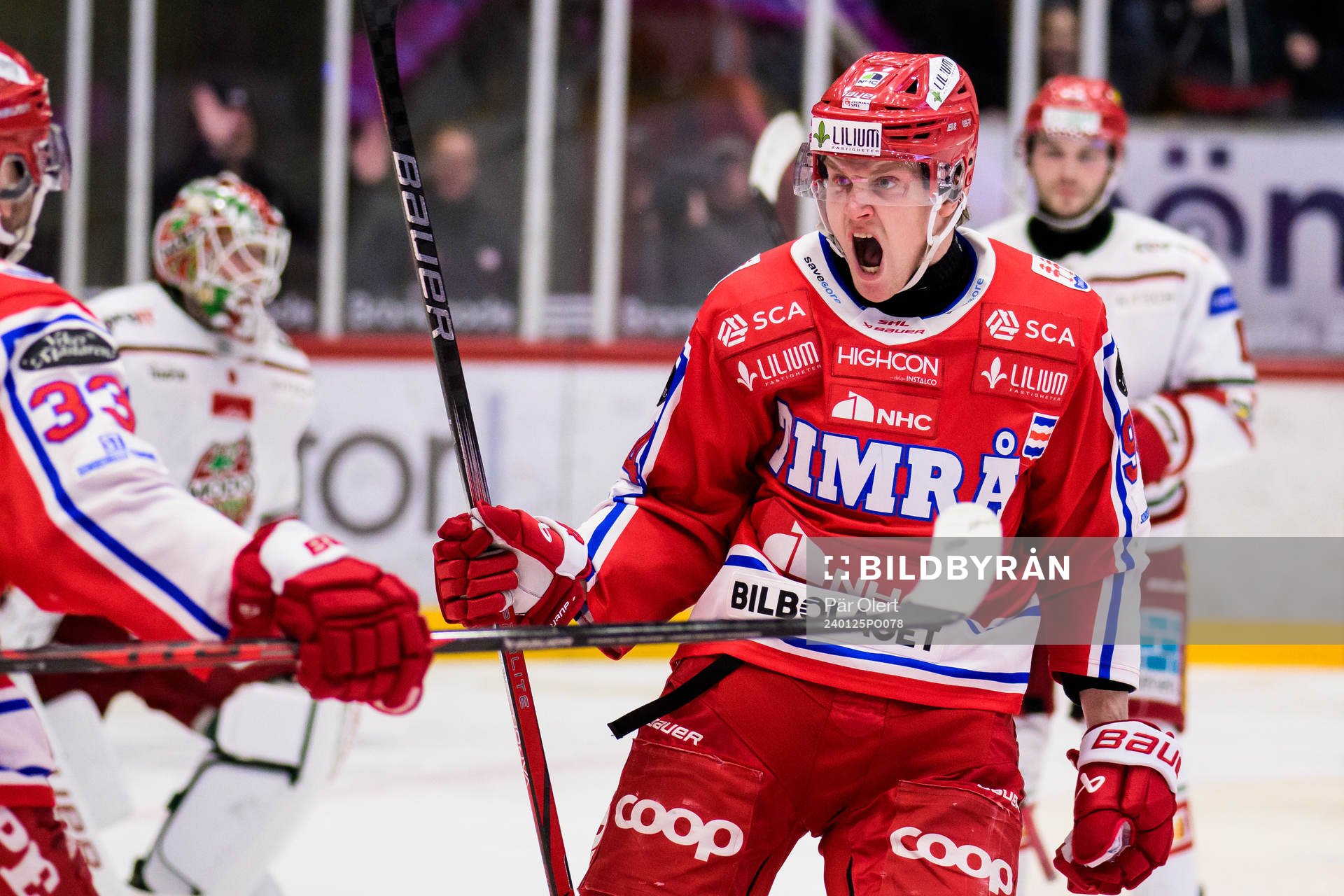 Timrås Sebastian Hartmann jublar