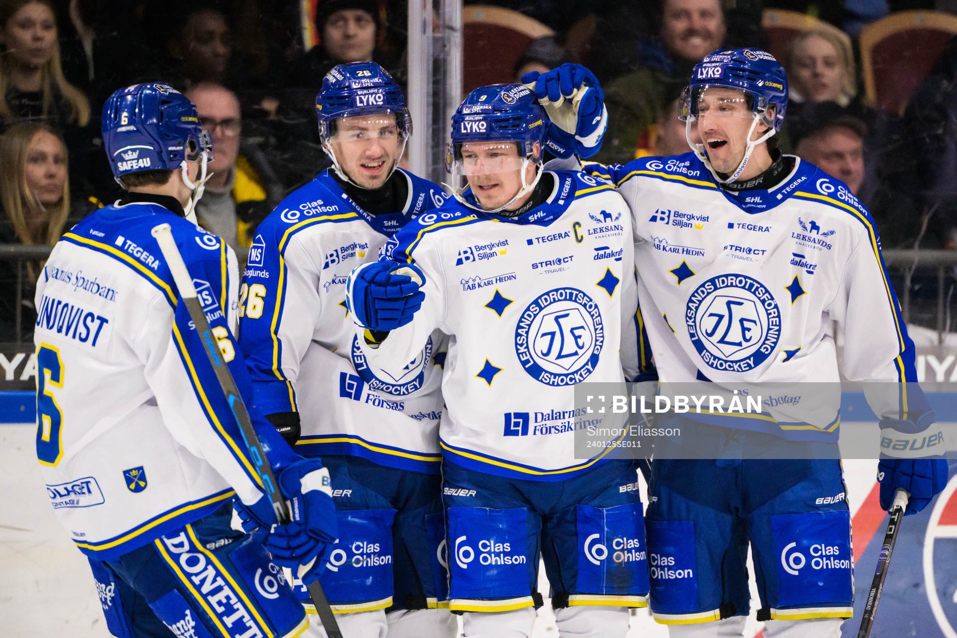 Leksands Patrik Zackrisson jublar