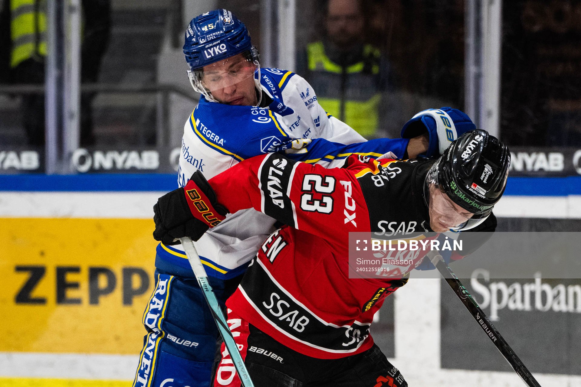 Leksands Max Veronneau och Luleås Jesper Sellgren