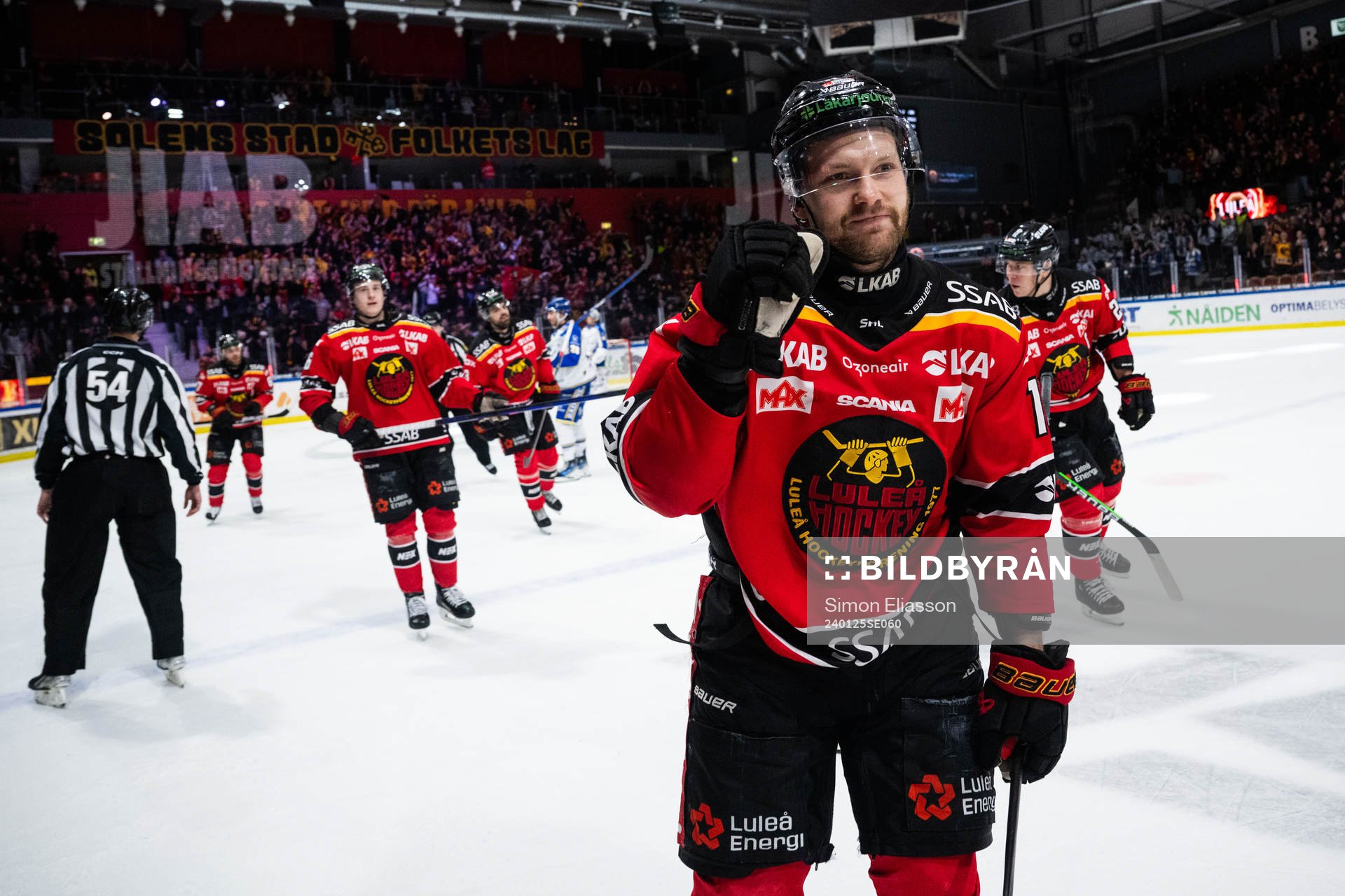 Luleås Einar Emanuelsson jublar