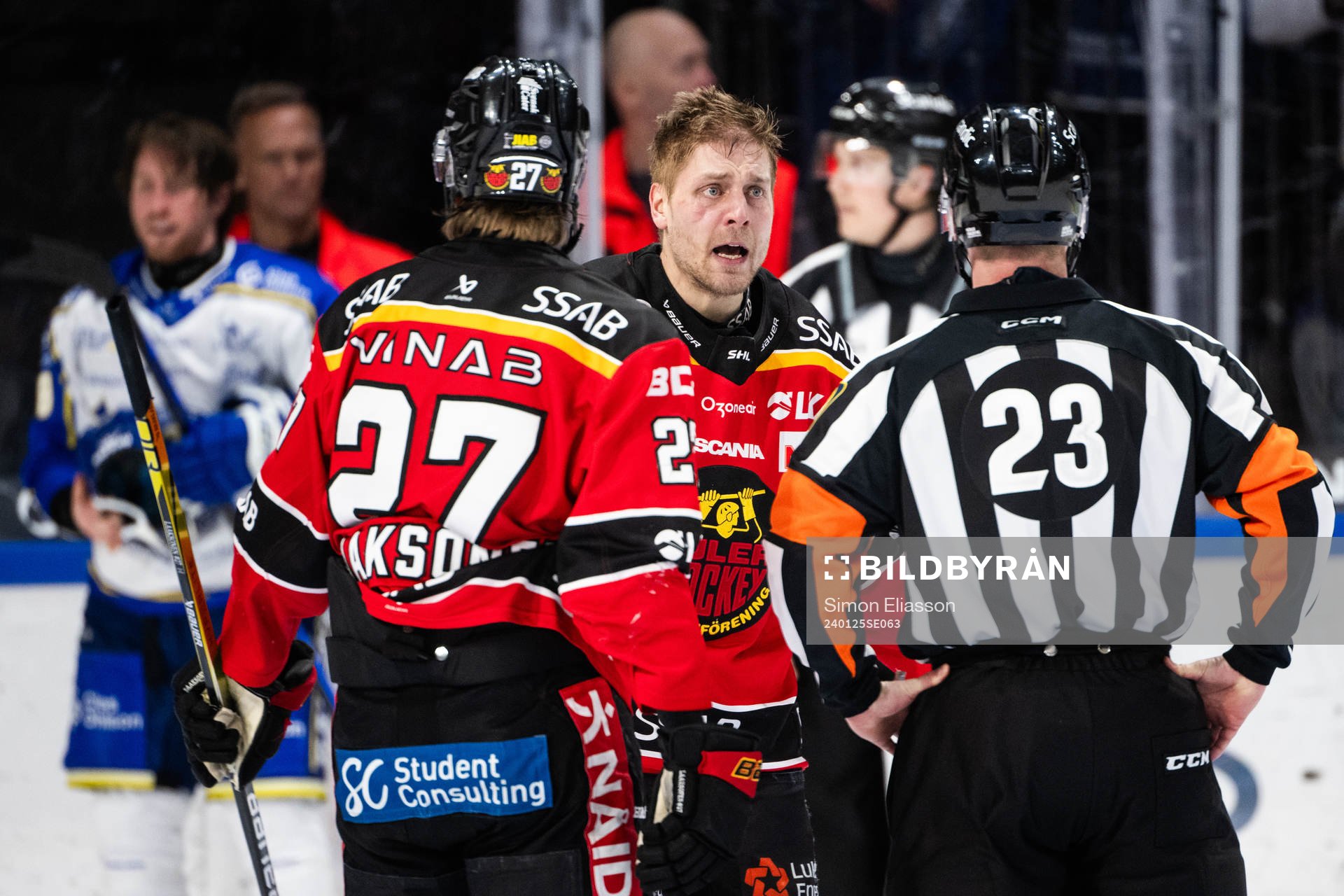 Luleås Juhani Tyrväinen reagerar