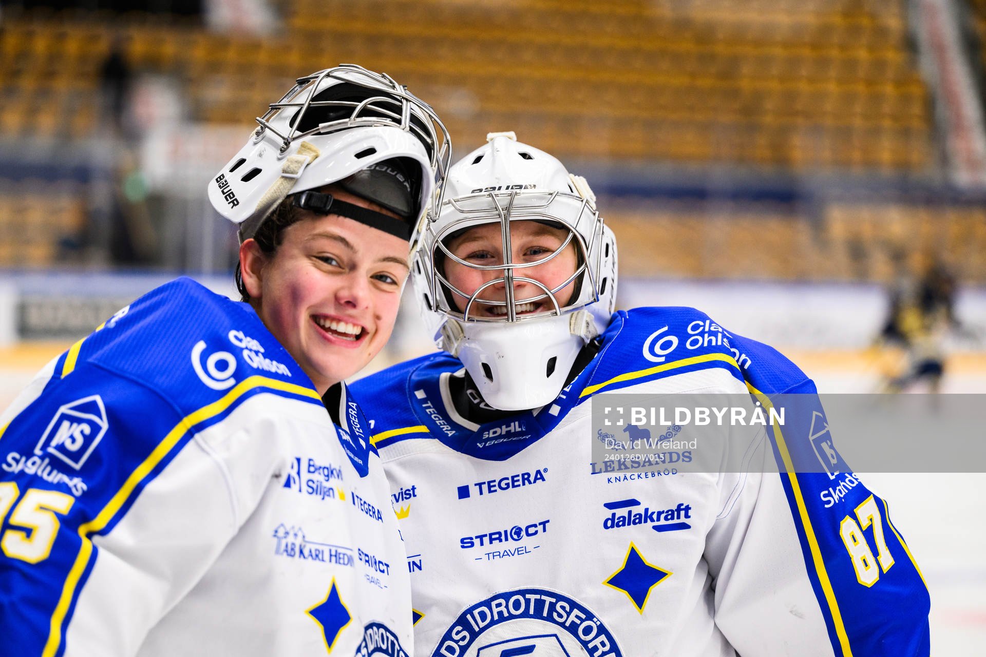 Leksands målvakt Ellen Jonsson och Leksands målvakt Emma