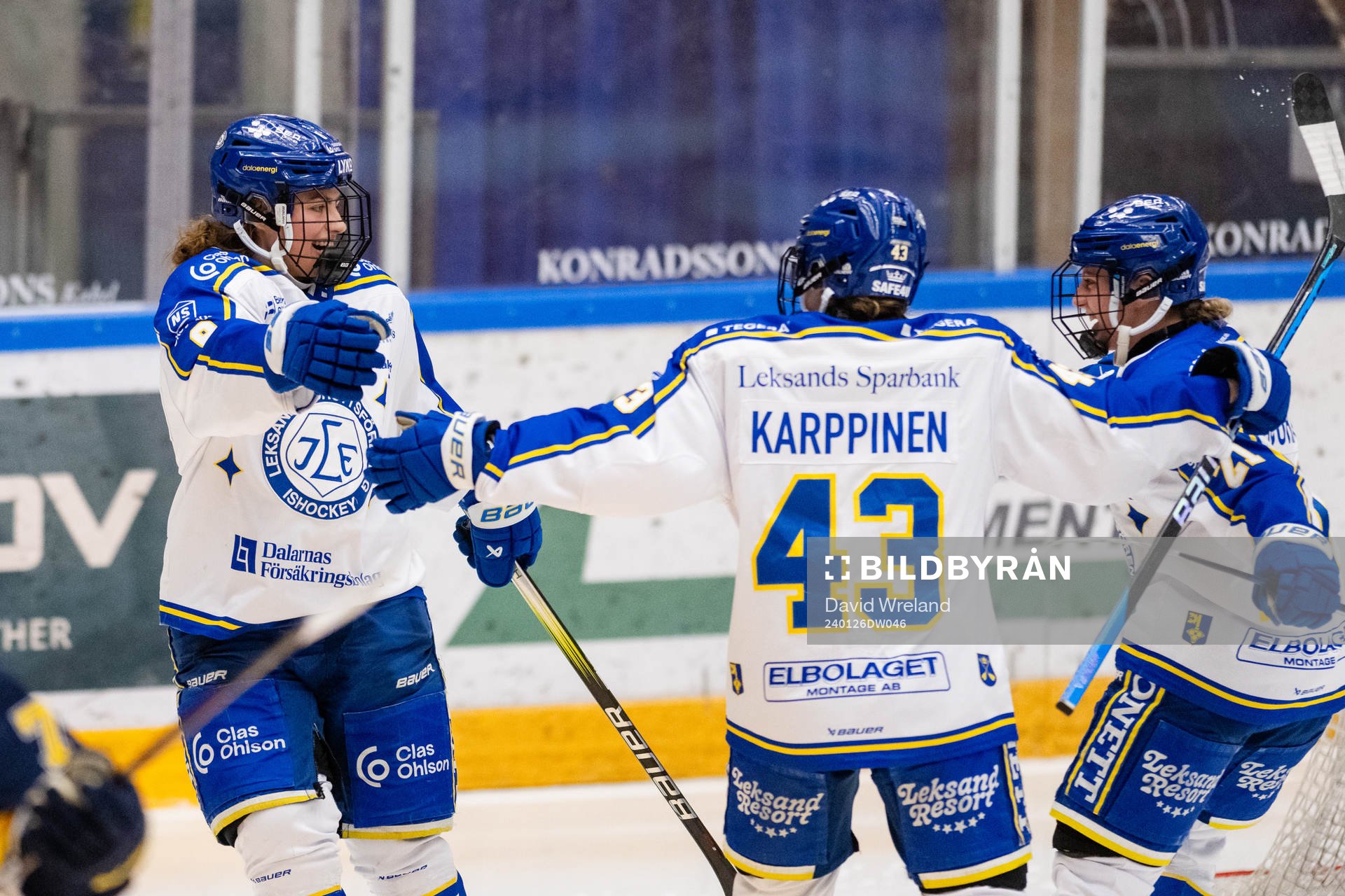 Leksands Ella Albinsson jublar