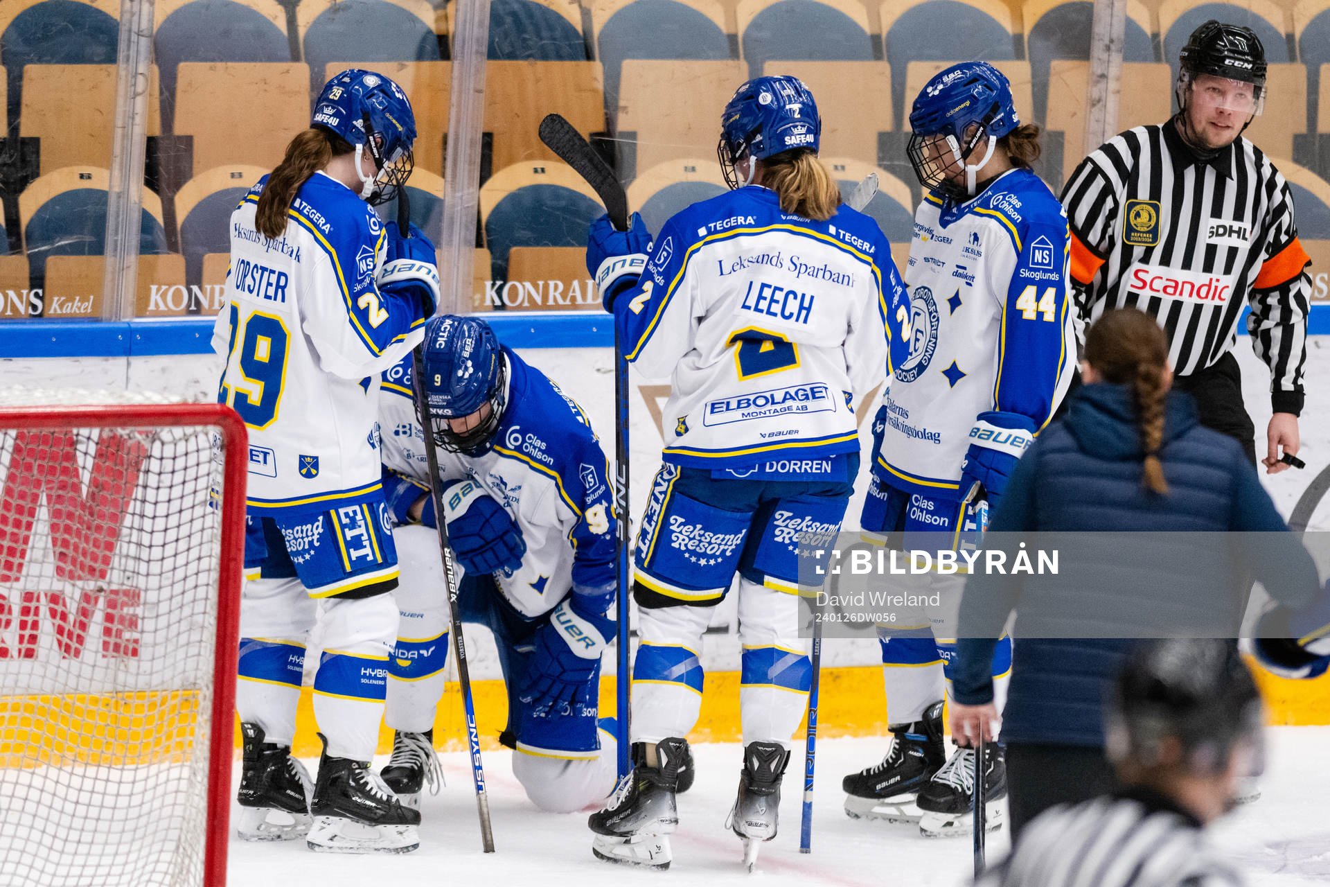 Leksands Lore Baudrit har ont