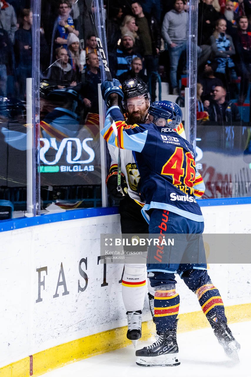 Djurgårdens Albin Grewe och Brynäs Jordie Benn