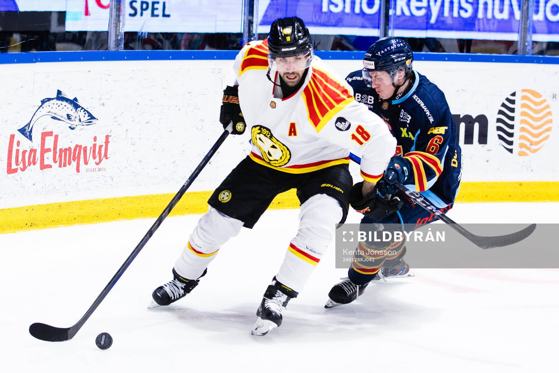 Brynäs Anton Rödin och Djurgårdens Arvid Bergström