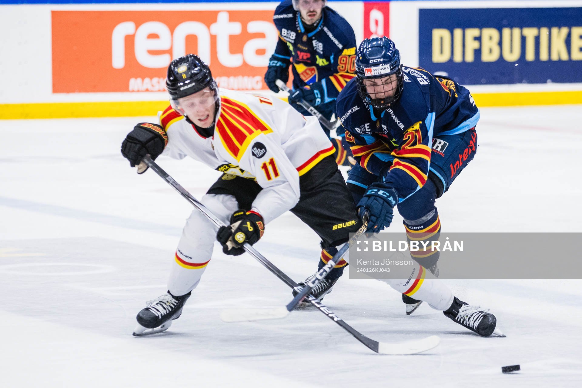 Brynäs Oliver Tärnström och Djurgårdens Linus Eriksson