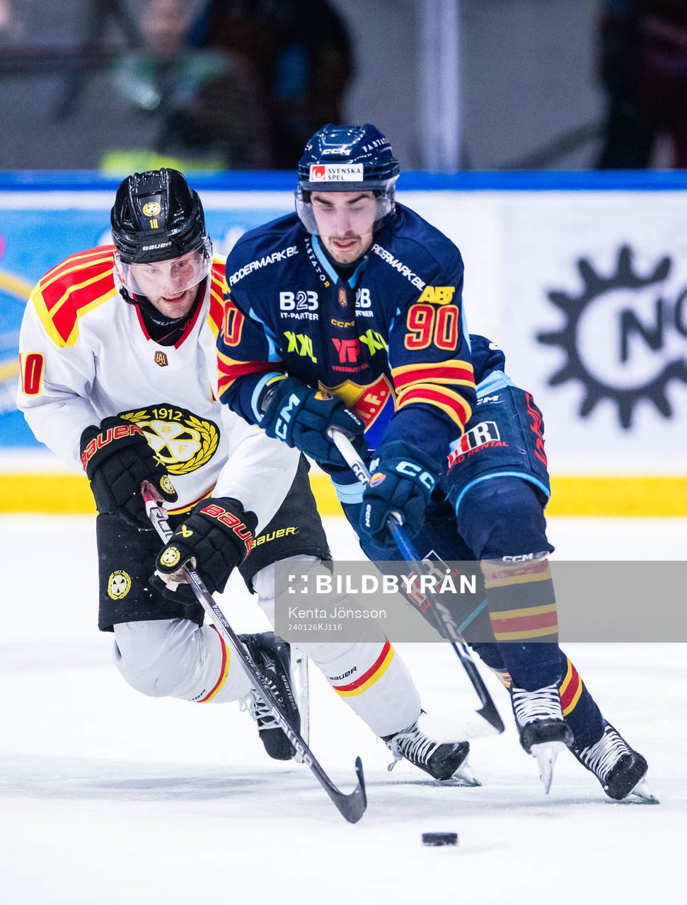 Brynäs Johan Larsson och Djurgårdens Kevin Karlsson